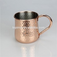 2017 Custom logo new design hammered moscow mule beer cup