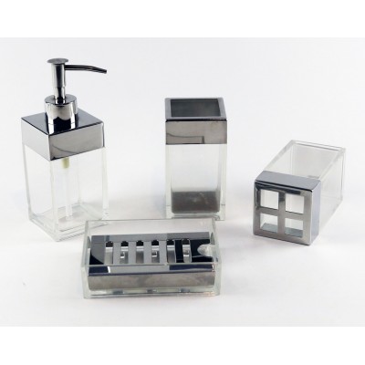 Luxury High Quality 4PCS Accessories Bathroom Set Complete Stainless Steel Bathroom Sets